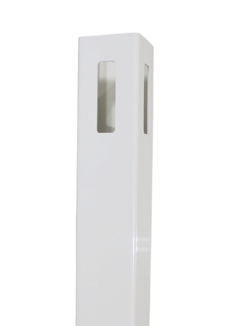 5"x5"x6' White Vinyl Routed 3 Way T Fence Posts for 6ft Vinyl Privacy Fence (5" W x 72"H)