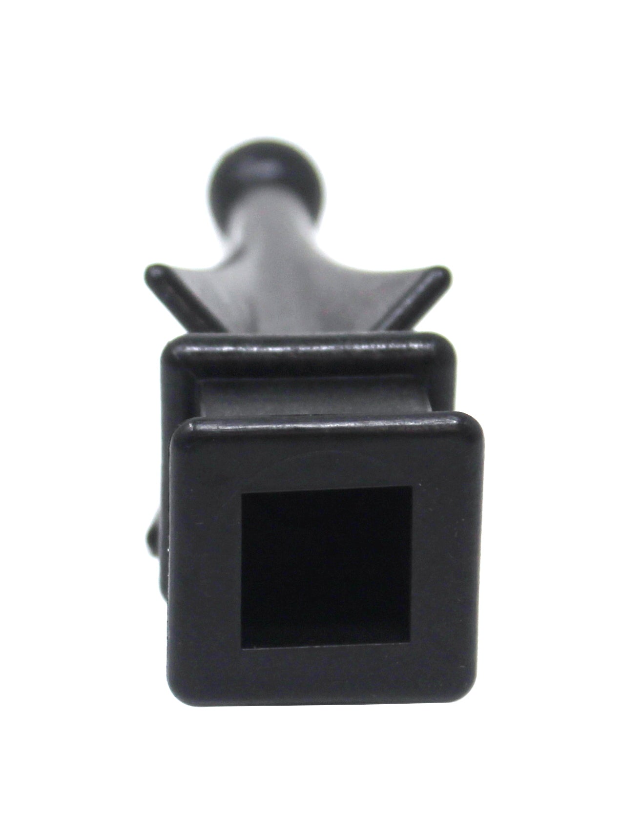 Black Plastic 1/2" Four-Sided Spire Wing Tip Finial Fence Topper for Iron Picket Fence 1/2" posts