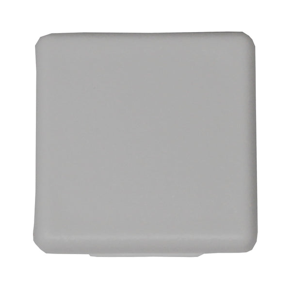 Tubing Caps 11/4" Square White Plastic Tubing Caps, Finishing Plug, P