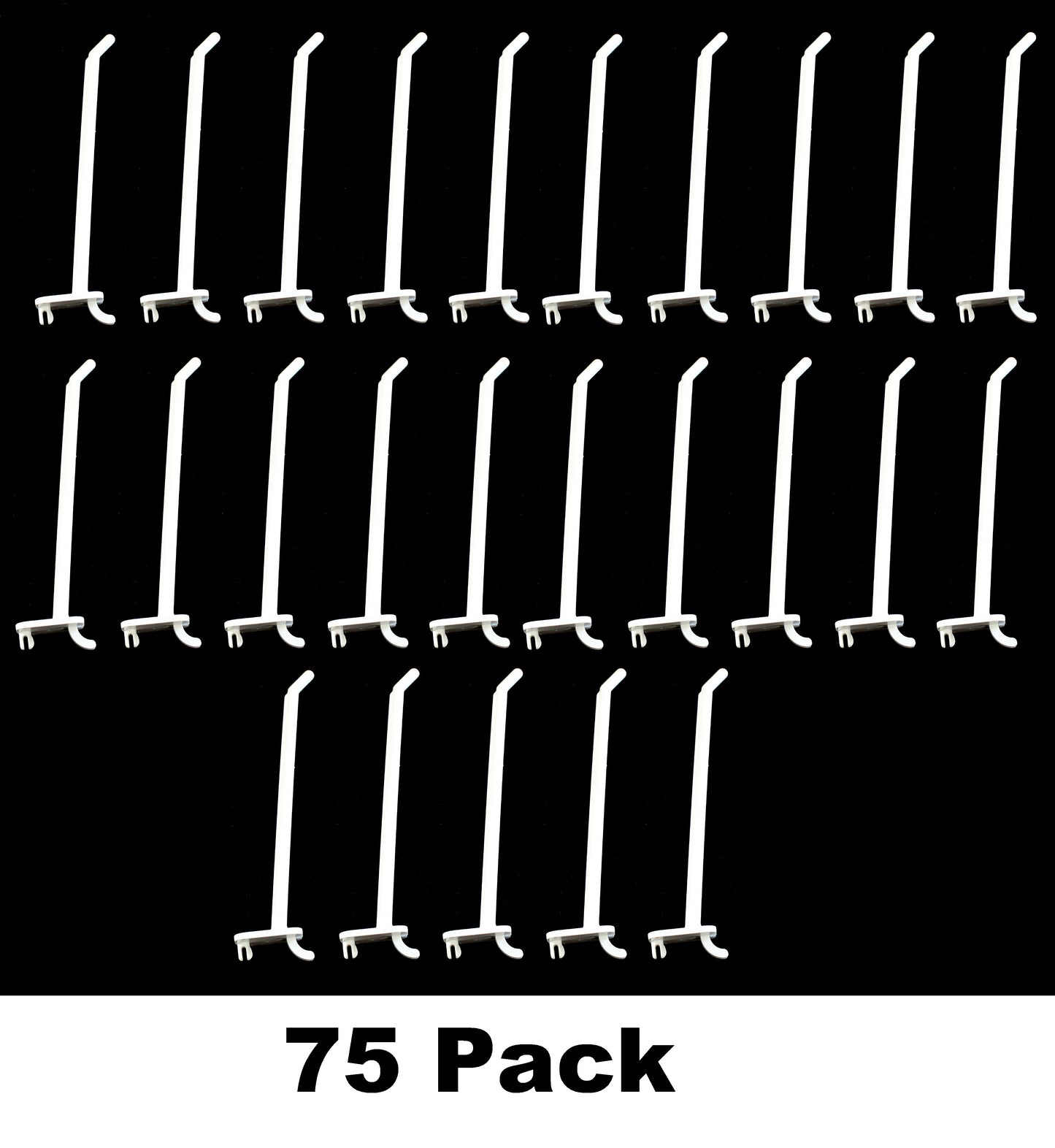 2, 4 or 6 inch Plastic Pegboard Hooks Garage/ Tools/ Storage/ Organization/ Jewelry/ Craft