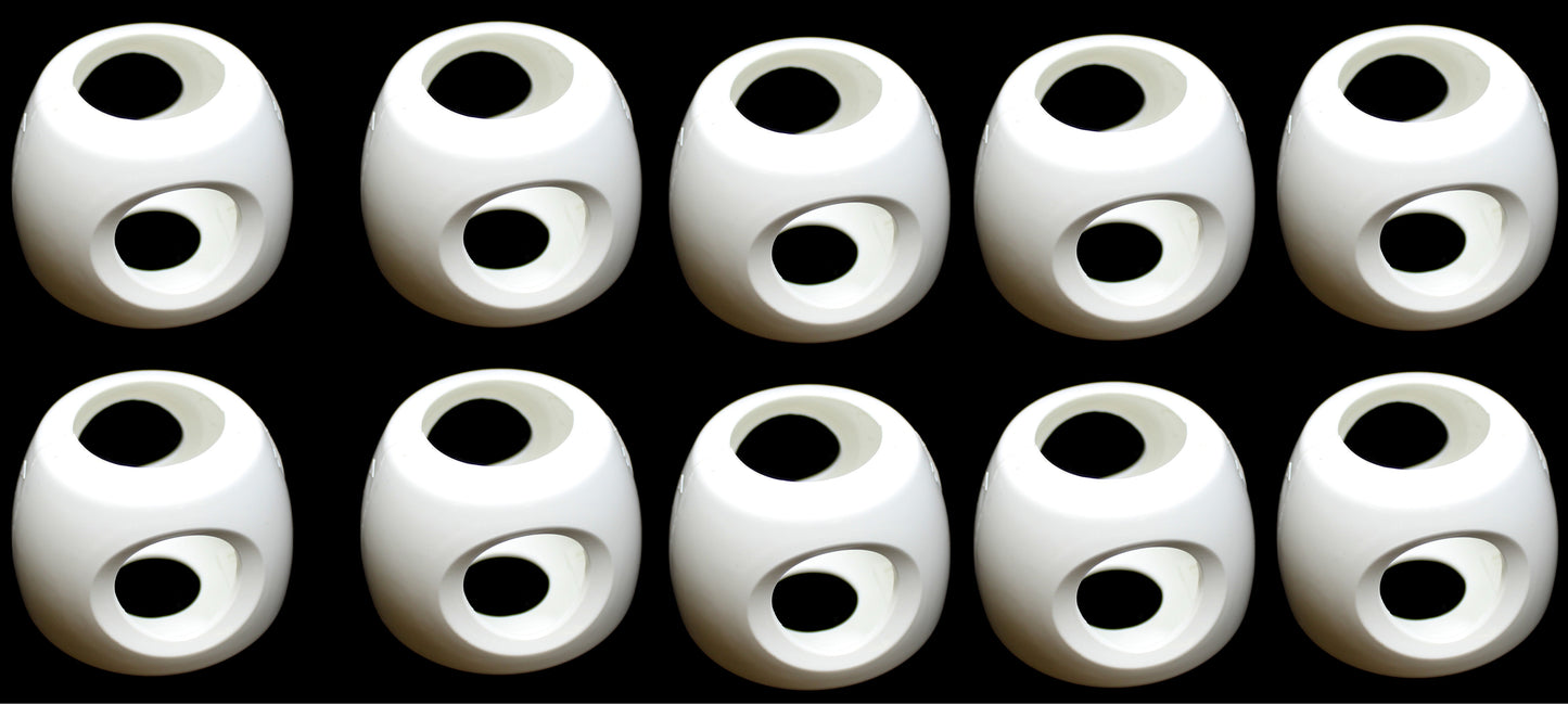 White Safety Doorknob Covers - Child Proof Door Knob Covers