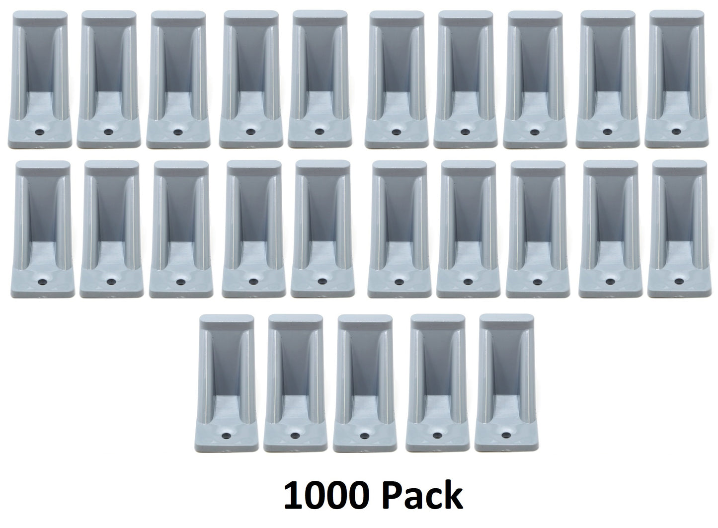 Light Grey Plastic Mini Roof Snow and Ice Guard - Multi-Quantity Pack | Prevent Sliding Snow Stop Buildup