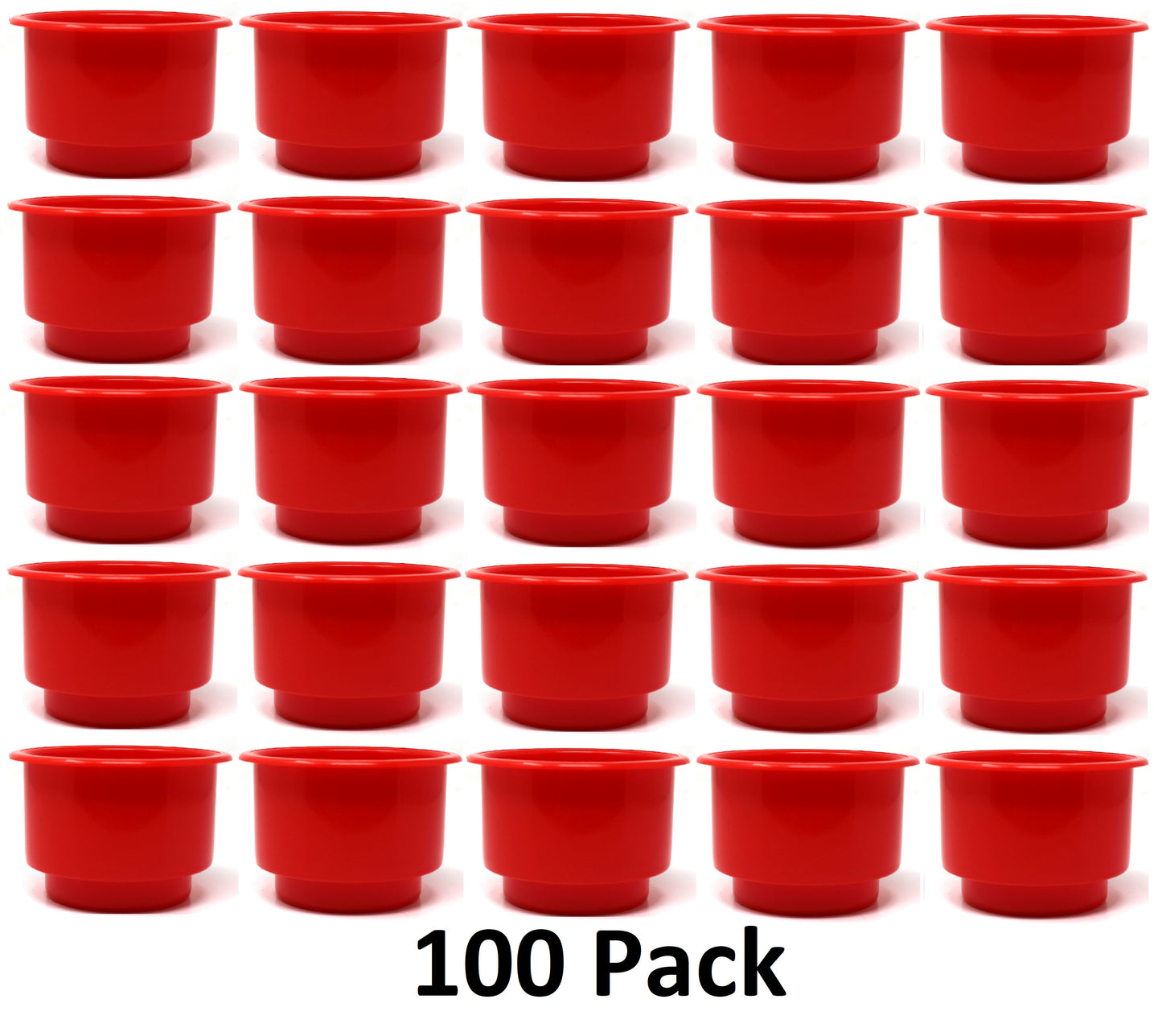 Red 3-5/8 Jumbo Cup Recessed Drop in for Boat RV Car Truck Pool Table Sofa Inserts Large Size