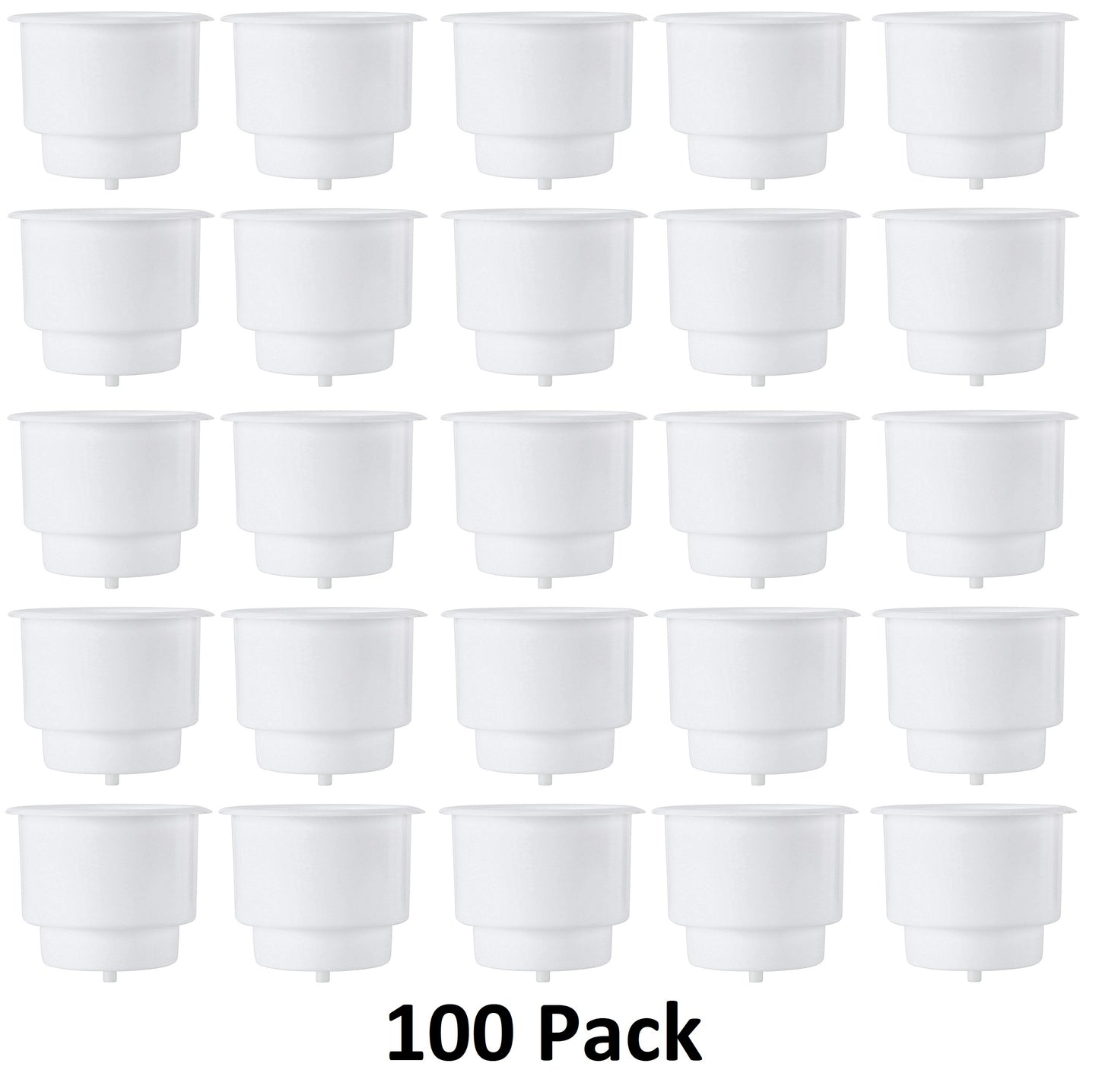 Recessed Drop-in Plastic Jumbo Cup Drink Can Holder with Drain Hole 1/4"