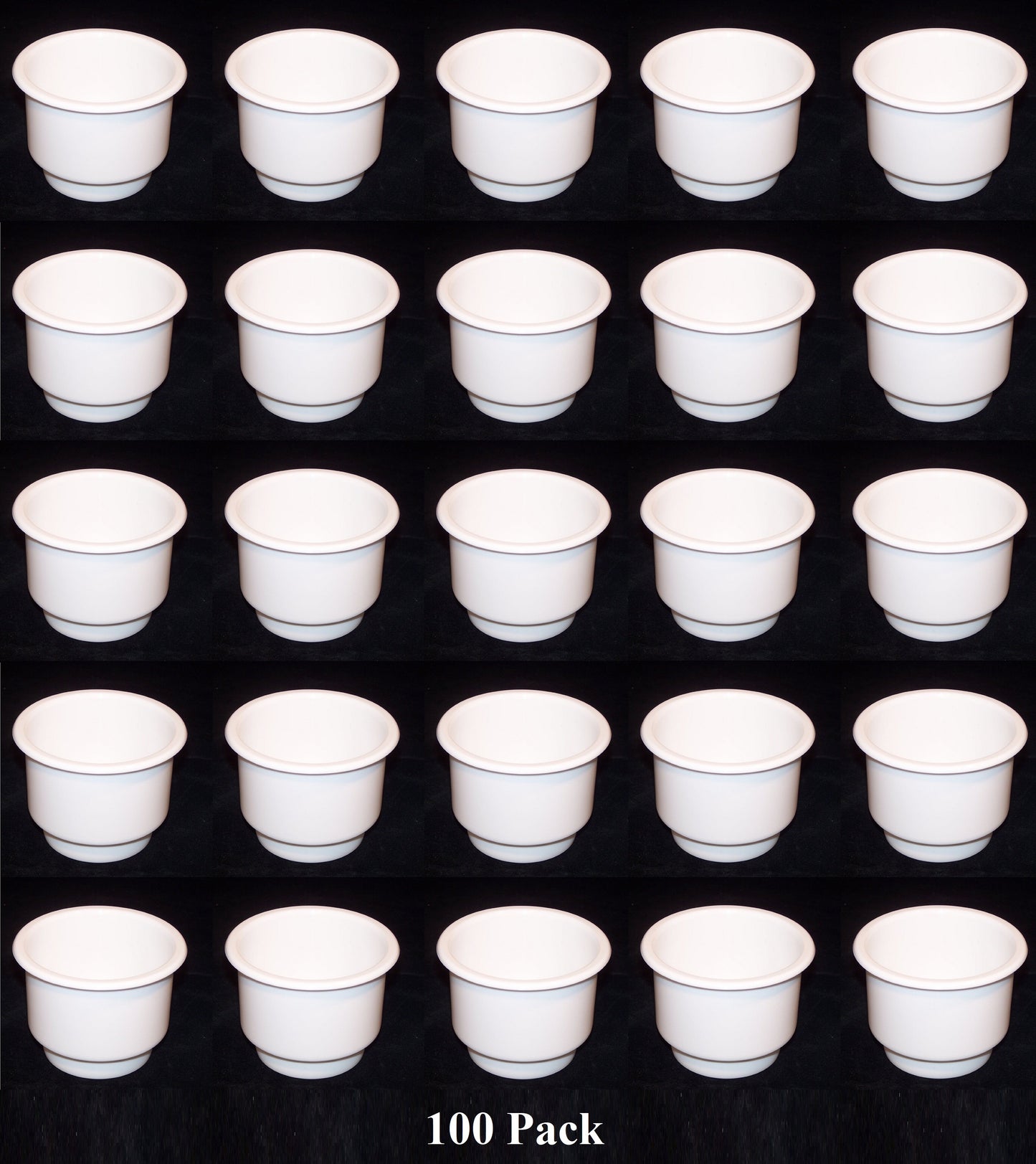 3 5/8 White Jumbo Cup Boat RV Car Truck Pool Table Sofa Inserts Large Size