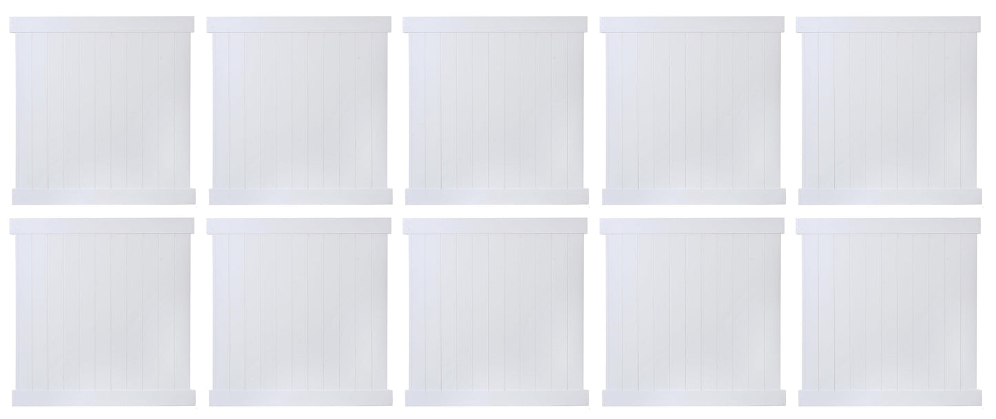 6ft x 6ft Vinyl Privacy Fence Panels