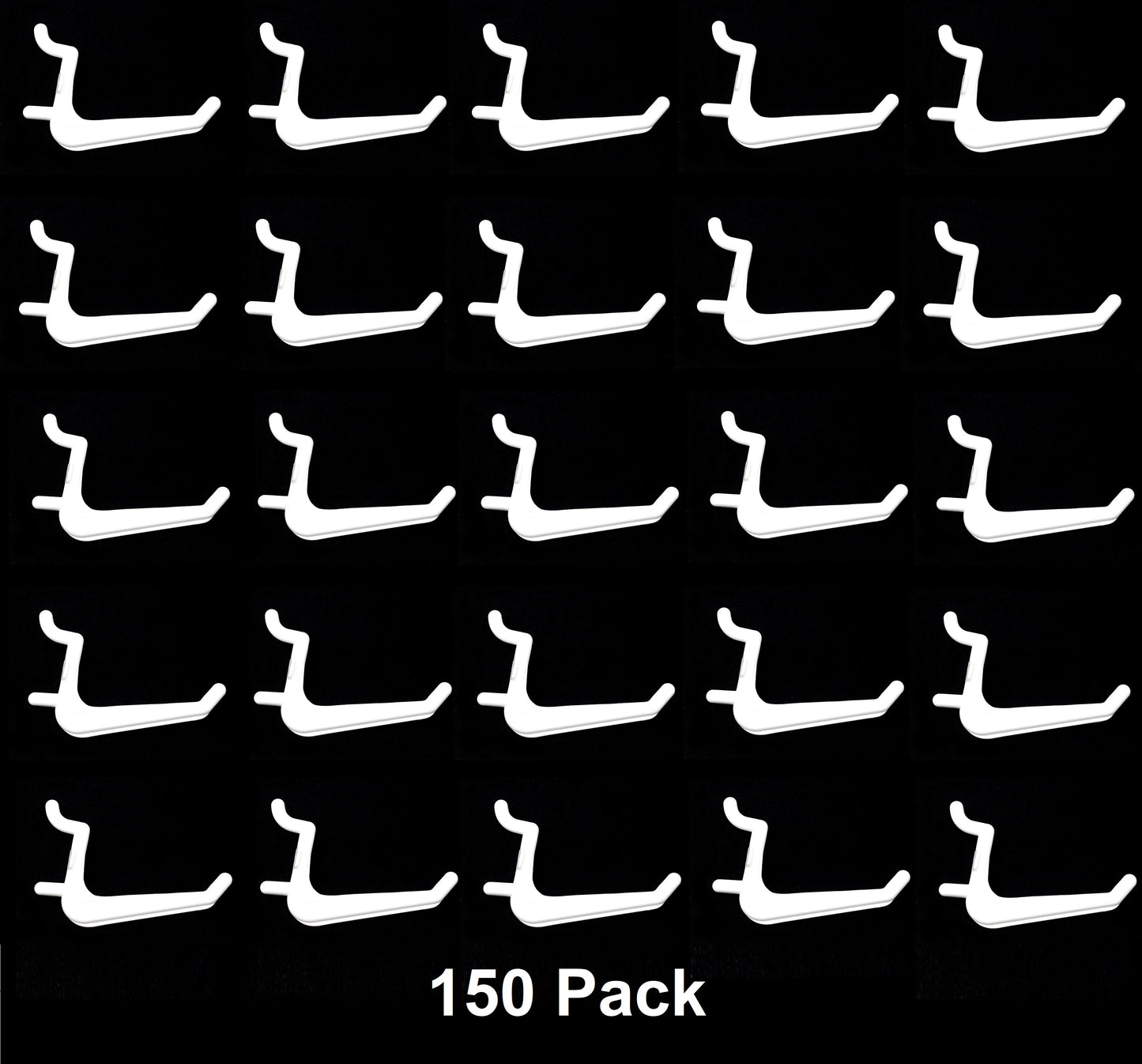 Jumbo White Plastic Pegboard Hooks Garage / Tools / Storage / Organization / Jewelry / Crafts