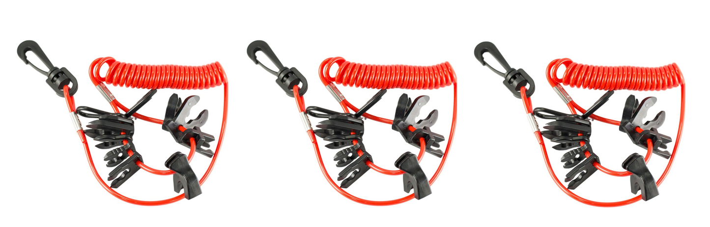Ultimate Boat Kill Switch Safety Lanyard- Durable & Waterproof with 9 switch keys