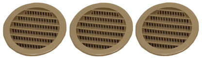 2.5" Round Plastic Louver Soffit Air Vent Reptile Screen Grille Cover