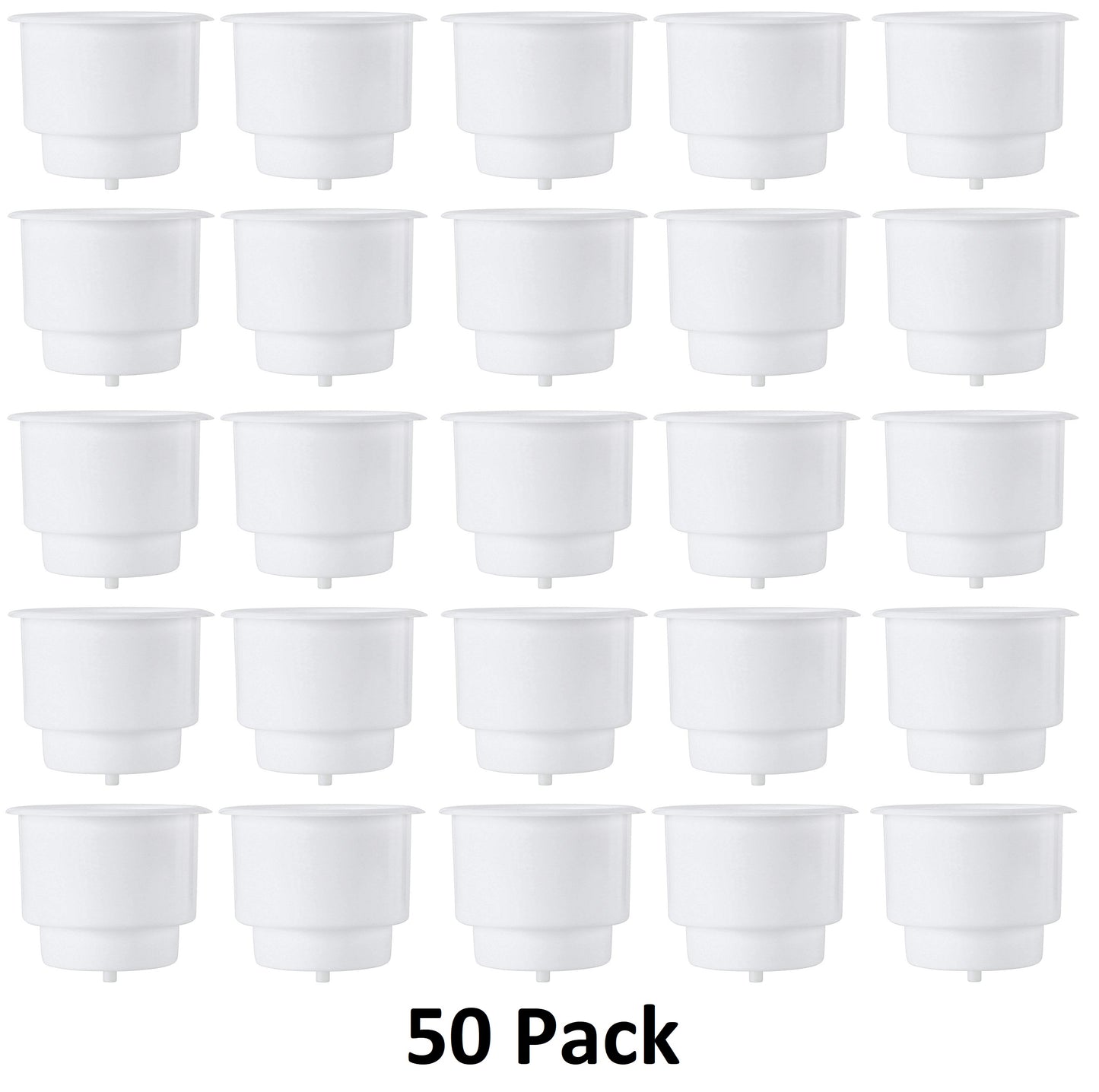 Recessed Drop-in Plastic Jumbo Cup Drink Can Holder with Drain Hole 1/4"