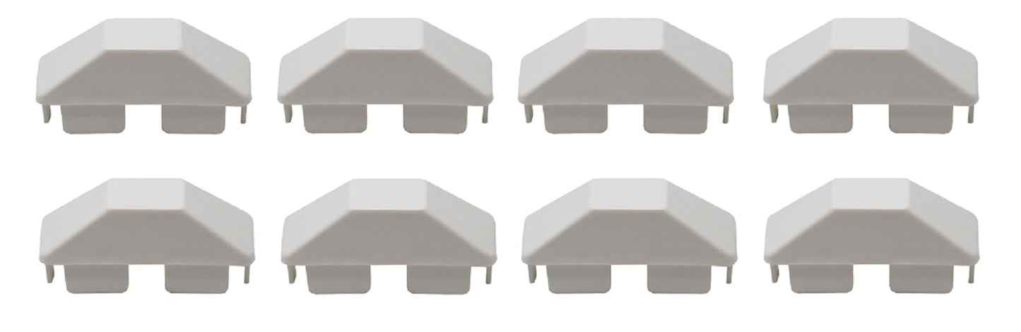 JSP Manufacturing Plastic 7/8"x 3" Dog Ear Style Vinyl Fencing End Caps (Copy)