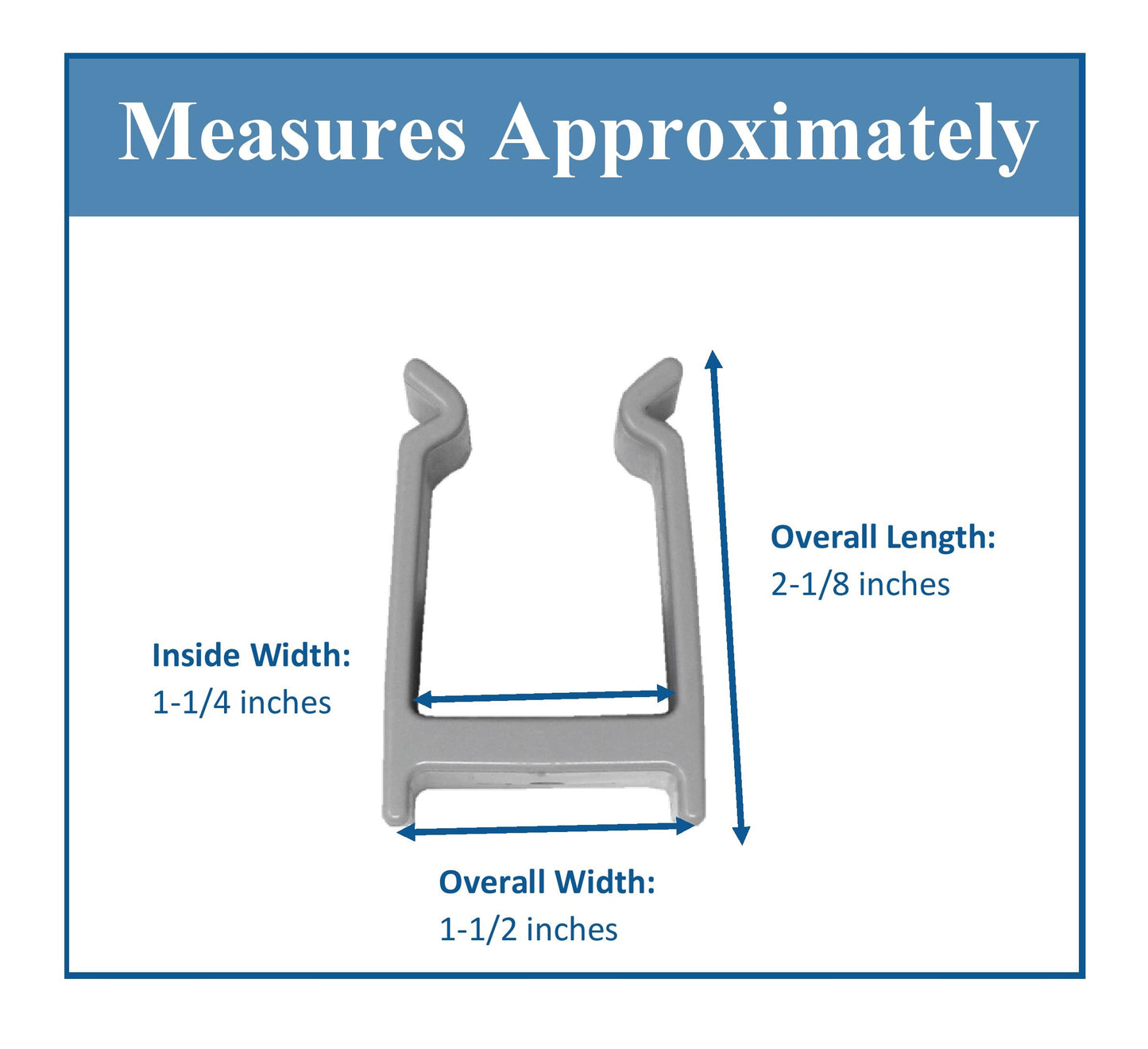 Bimini Top Boat Pole Clips 1-1/4 inch- High-quality for Pontoon Bimini Top Support Poles
