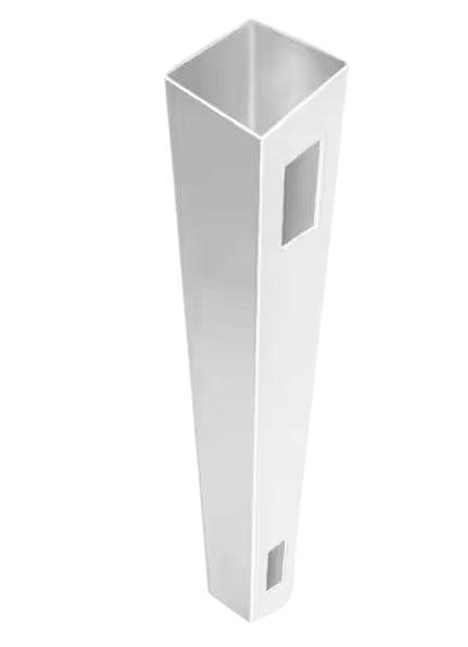 5"x5"x6' White Vinyl Routed End Fence Posts for 6ft Vinyl Privacy Fence (5" W x 72"H)