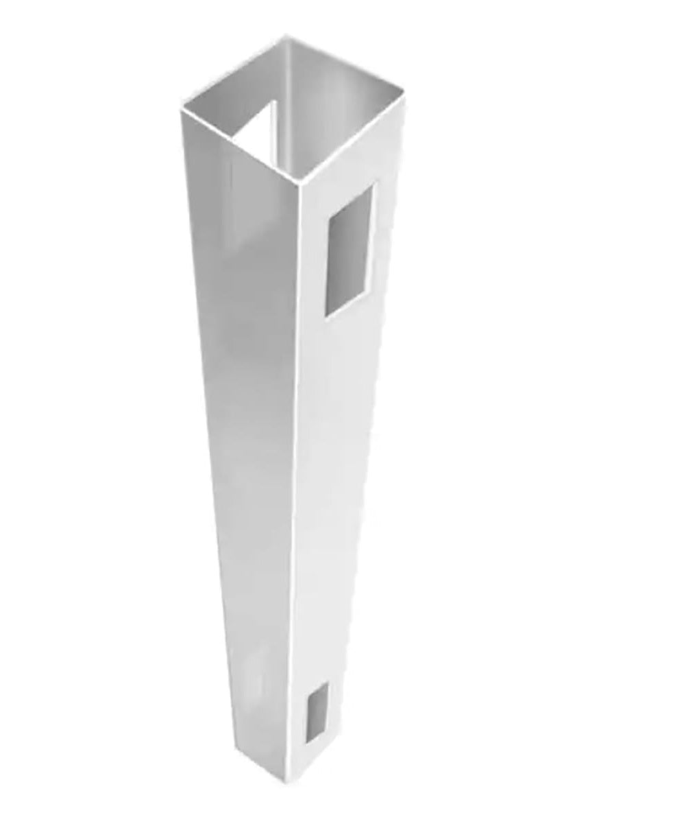 5"x5"x6' White Vinyl Routed Line Fence Posts for 6ft Vinyl Privacy Fence (5" W x 72"H)