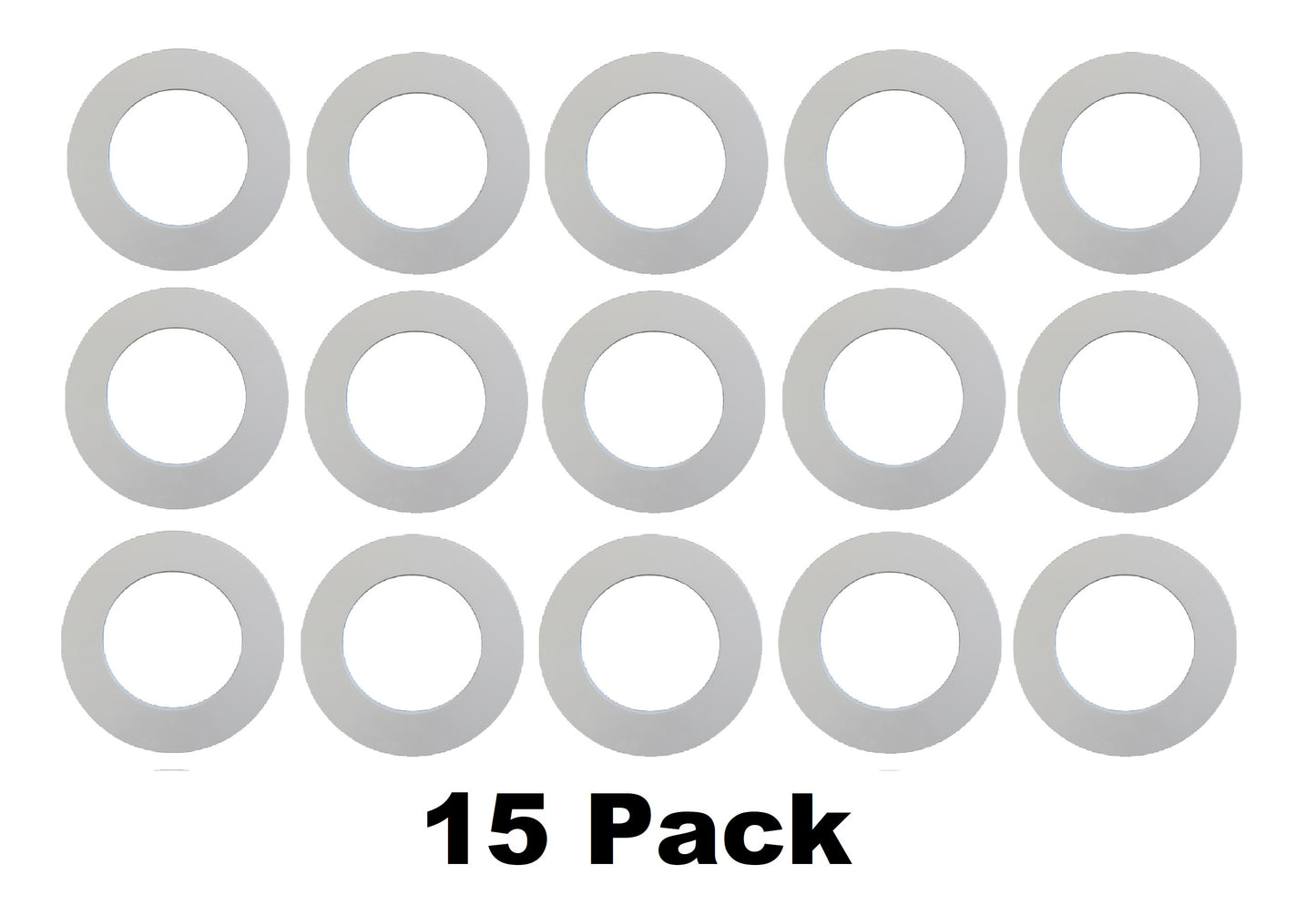 Trim Rings Plastic Ring 8" Inch Recessed Light Ring For Can Lights Lightening Fixture Black or White