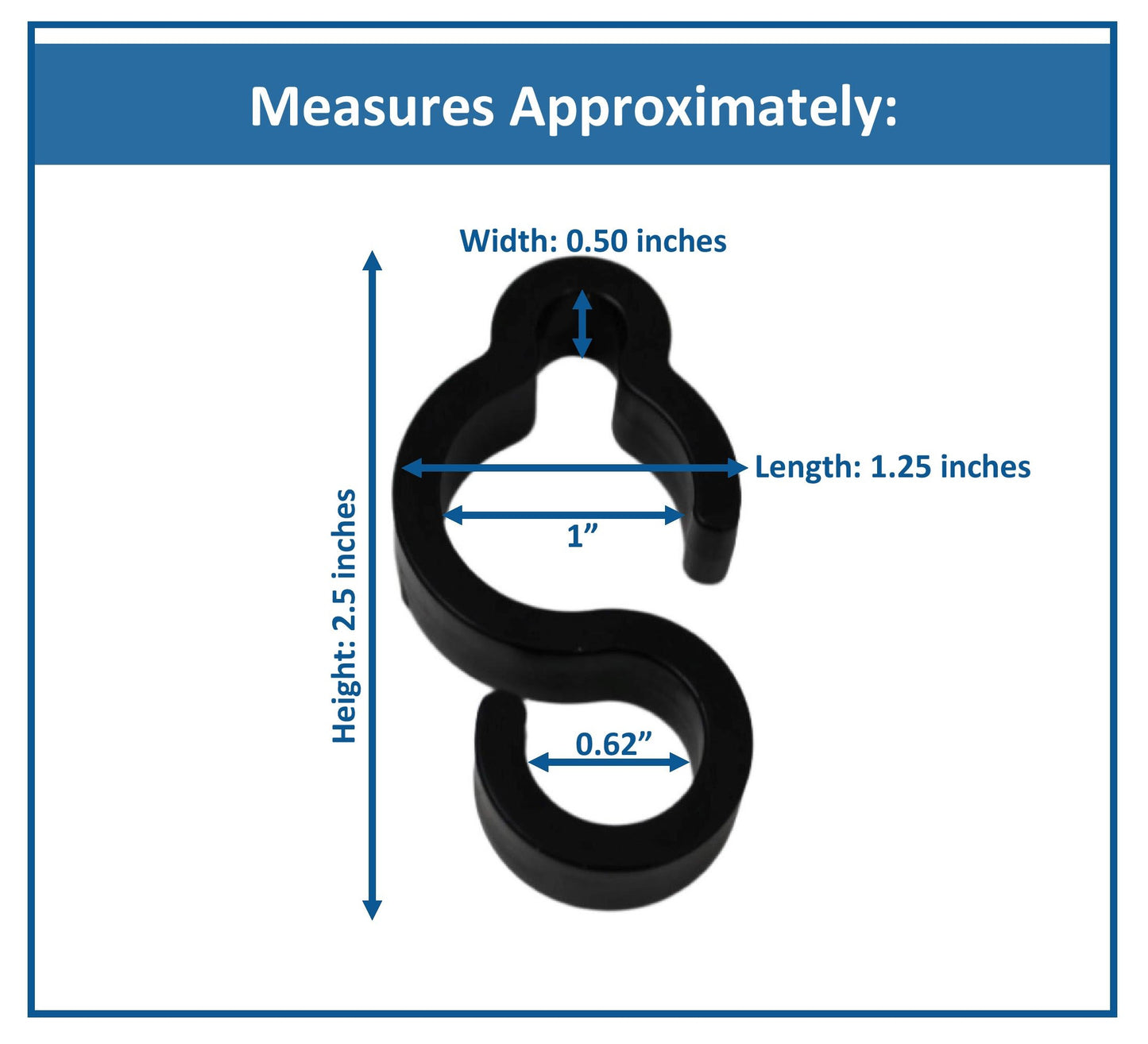 "S" Style Dock Electrical Marine Shore Power Cord Holder Clips