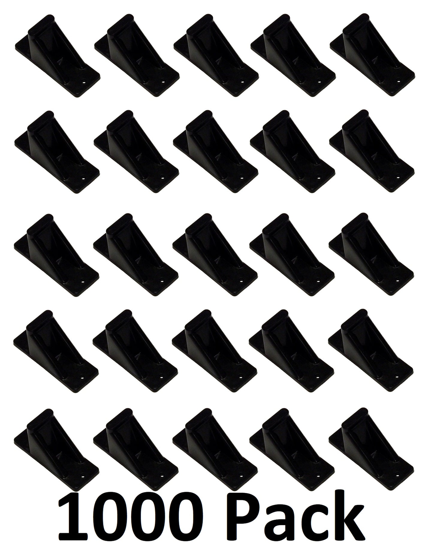 Black Plastic Mini Roof Snow and Ice Guard - Multi-Quantity Pack | Prevent Sliding Snow Stop Buildup