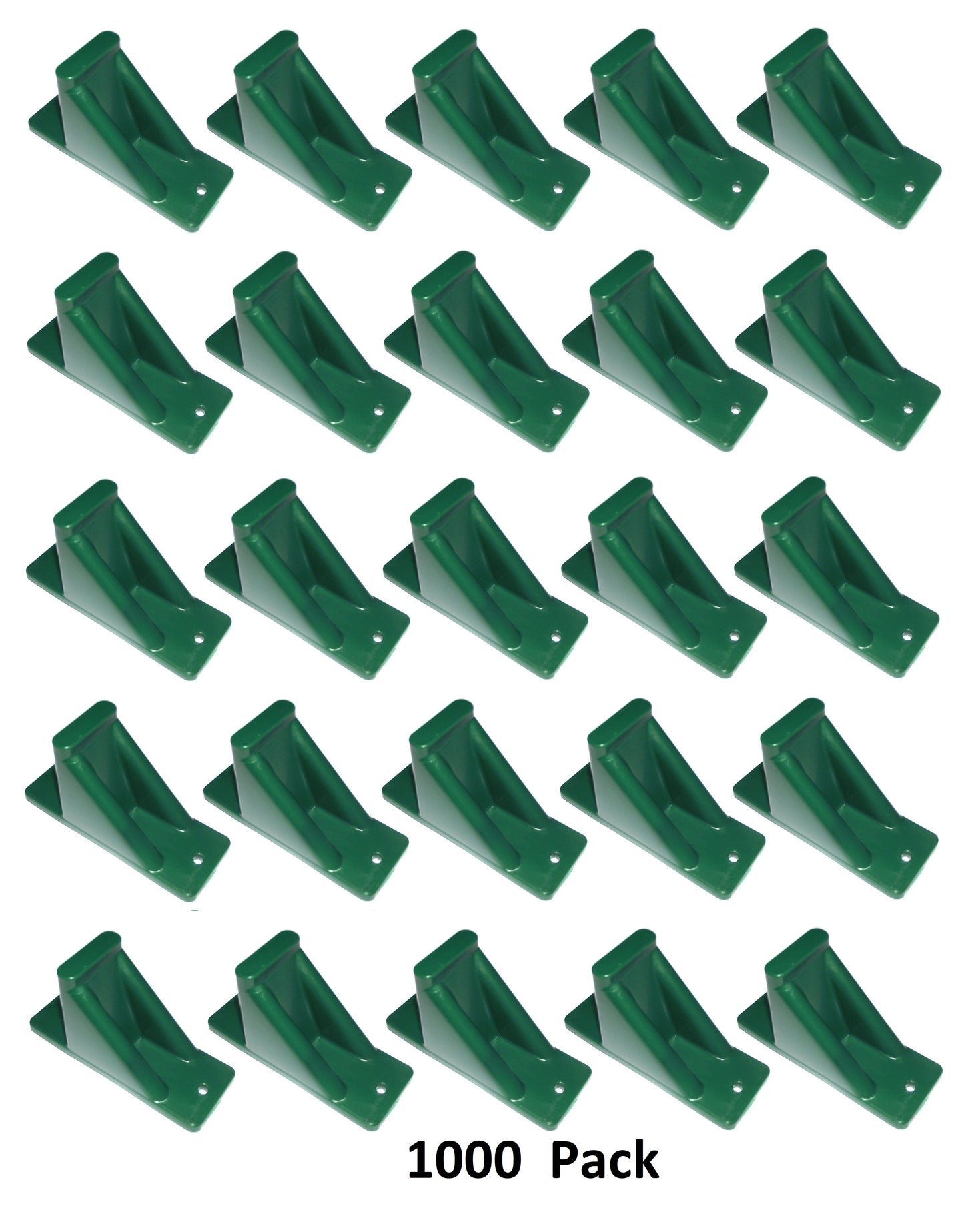 Green Plastic Mini Roof Snow and Ice Guard - Multi-Quantity Pack | Prevent Sliding Snow Stop Buildup