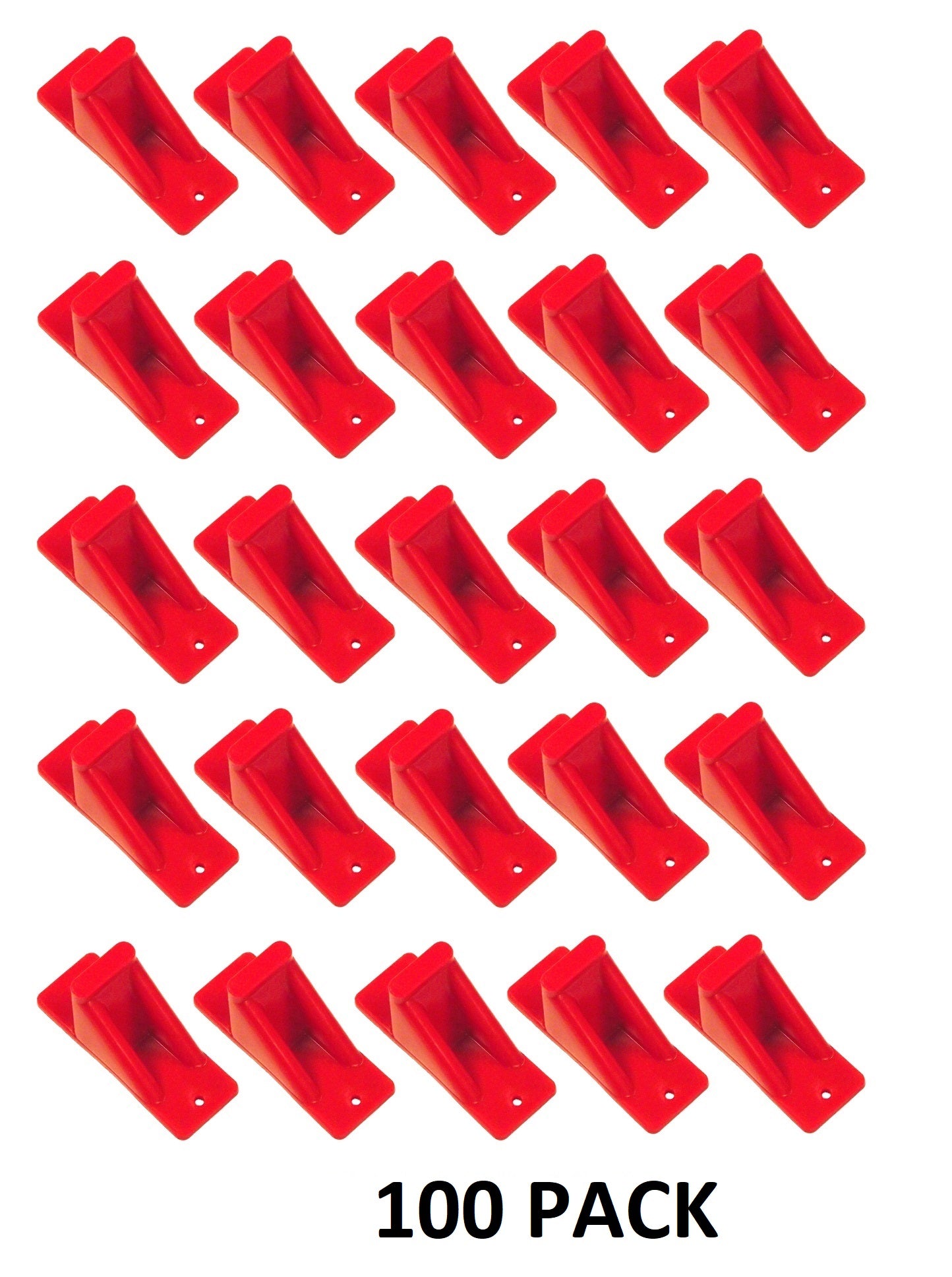 Plastic Red Mini Roof Snow and Ice Guard -Multi-Quantity Pack | Prevent Sliding Snow Stop Buildup