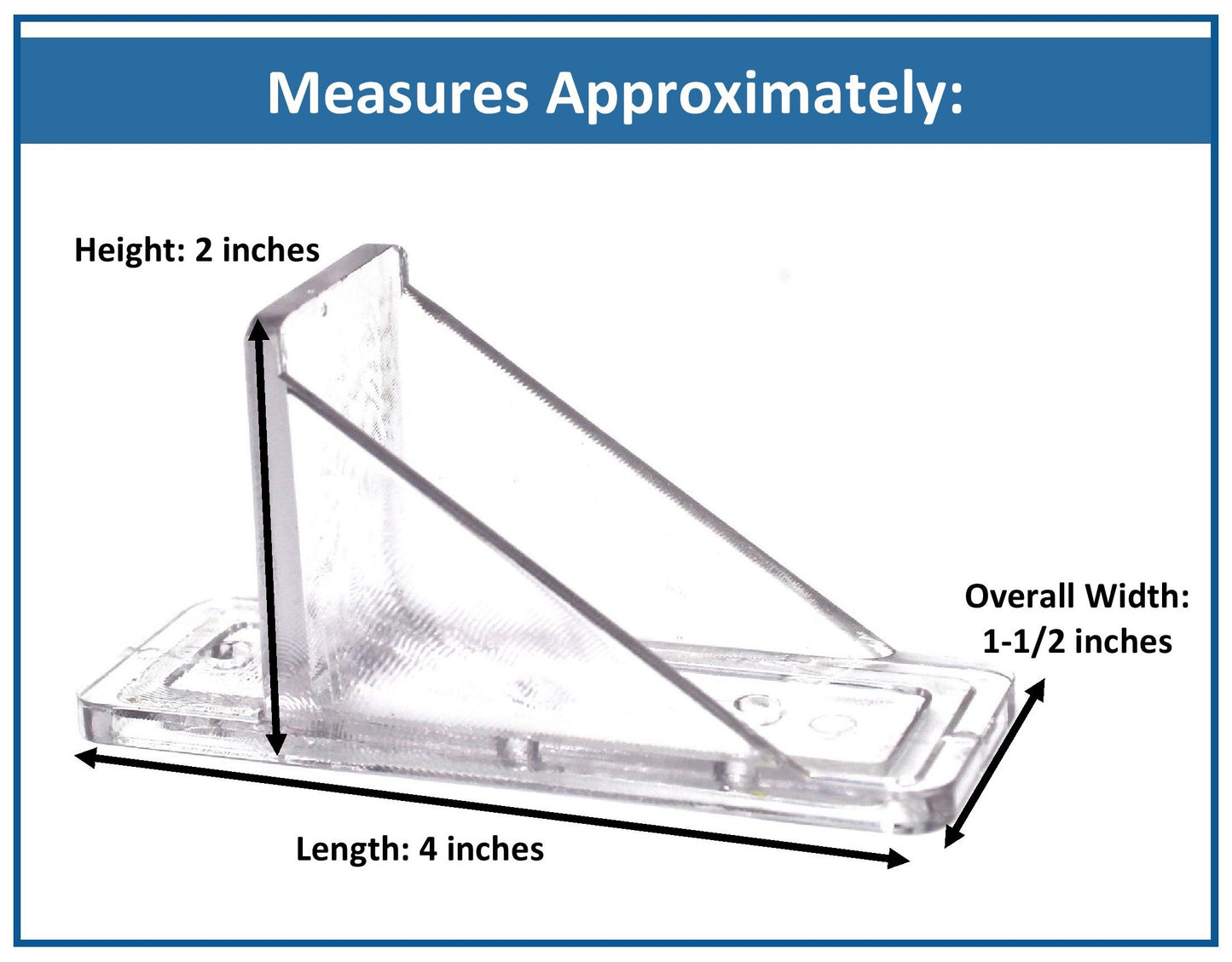 100 Pack Recycled Clear V2-Mini Roof Guard Snow & Ice Guard Prevent Sliding Ice Snow Stop Buildup