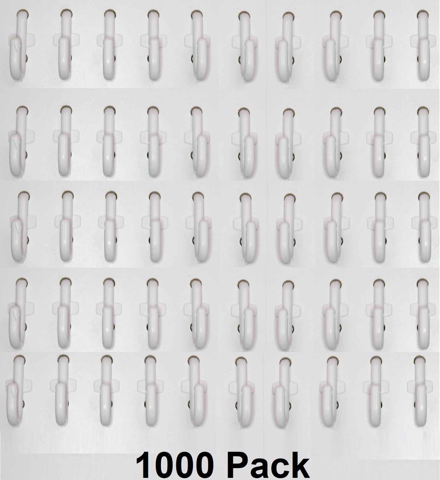 J Style White Plastic Locking Pegboard Hooks Plastic Locking Pegboard Hooks - Crafts / Tools