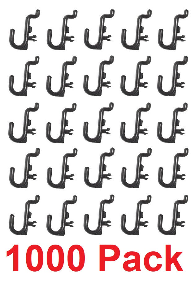 J Style Black Plastic Locking Pegboard Hooks Plastic Locking Pegboard Hooks - Crafts / Tools
