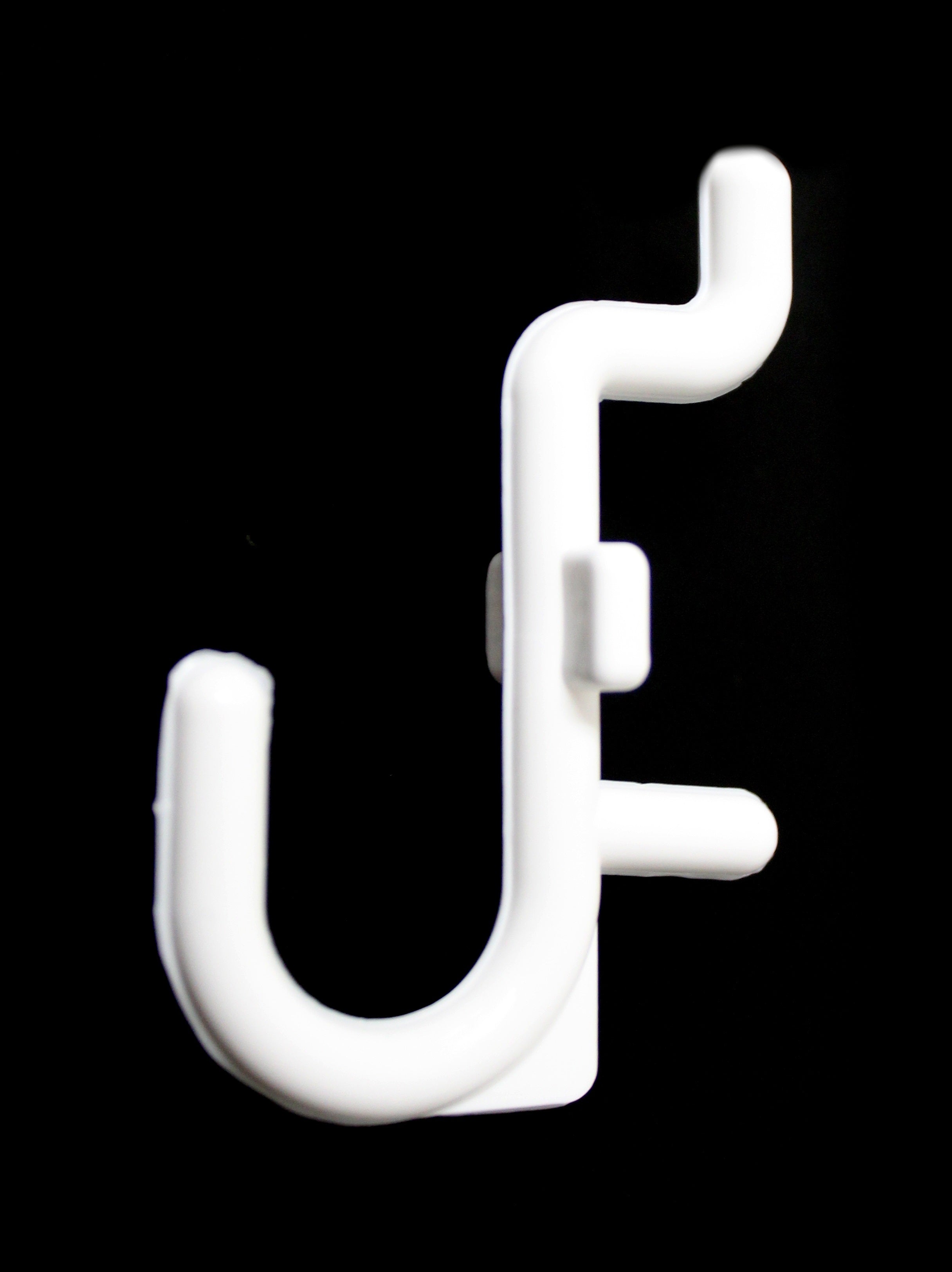 JSP Manufacturing 200-Pack White Plastic J & L Style Pegboard Hooks Kit