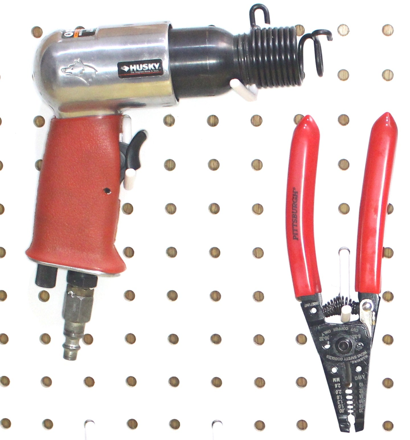 J & L Style Plastic White Pegboard Locking Hooks Kits - Multi-Packs | Garage storage jewelry tools crafts