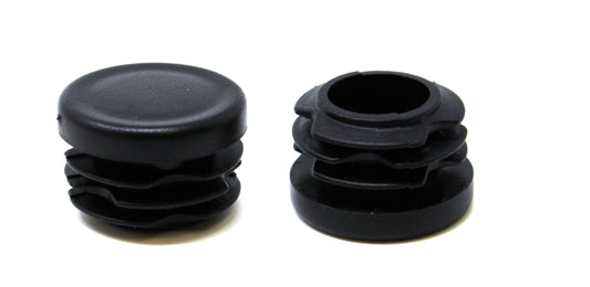 Tubing Caps 1" Round Black Plastic Tubing Hole Plug End Cap, 1 inch OD Tube Pipe Cover Plug