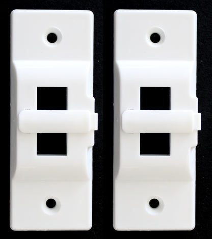 White Hinge Lock Light Switch Guard Cover - Prevent accidental turning On & Off