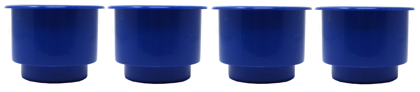 Blue 3-5/8 Jumbo Cup Recessed Drop in for Boat RV Car Truck Pool Table Sofa Inserts Large Size