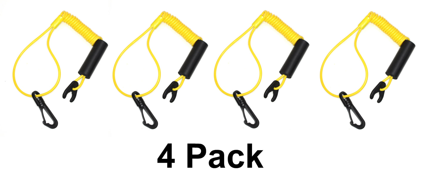 Jetski Floating Lanyard Kawasaki Polaris TigerShark Honda Wetjet Yellow Safety clip