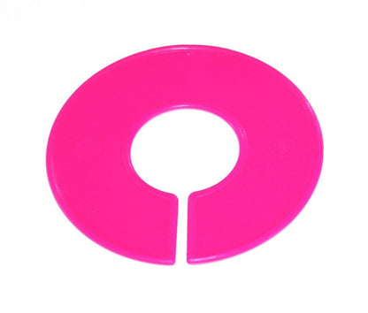 Pink Round Plastic Blank Rack Size Dividers for round and square rods - 20 Pack