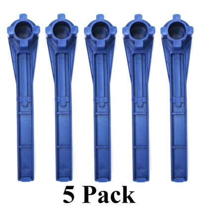 4-in-1 Gas and Bung Wrench Non Sparking Solid Drum Bung Nut Wrench (BLUE)