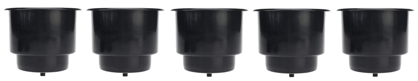 Recessed Drop-in Plastic Jumbo Cup Drink Can Holder with Drain Hole 1/4"