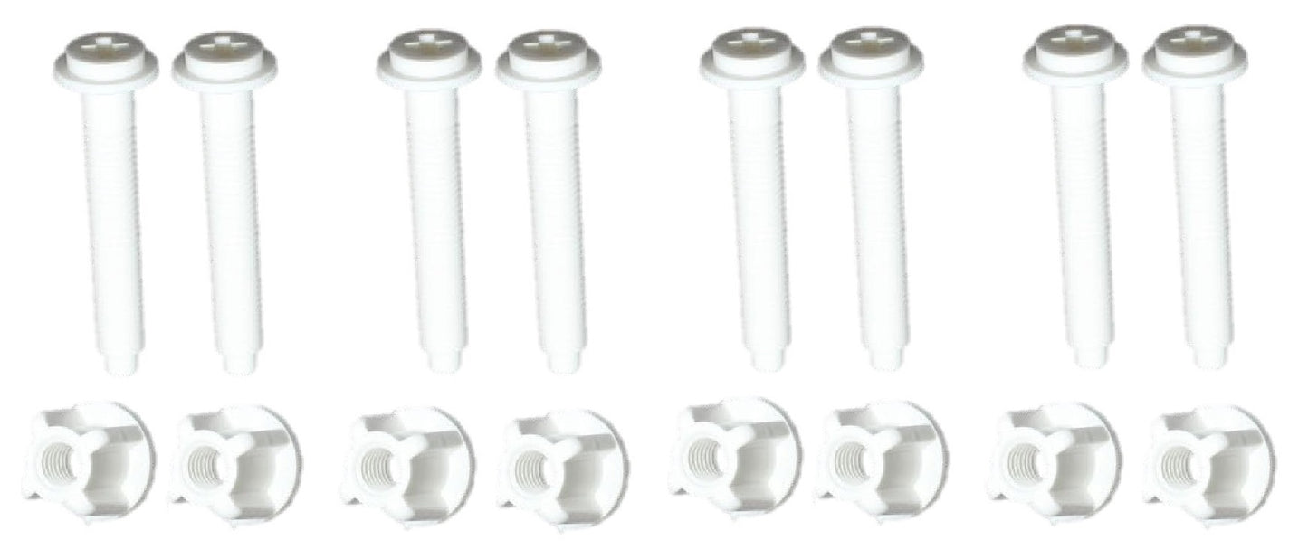 Plastic Toilet Seat Hinge Bolt Screws for Top Mount Toilet Seat Hinges