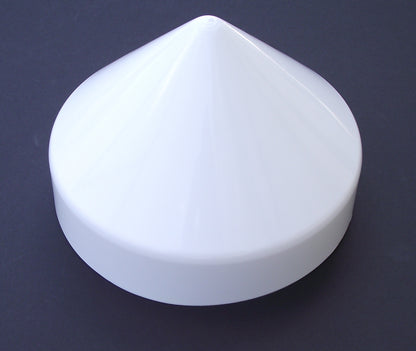 White Cone Dock Piling Cap / Piling Cover From 5" to 14"- Heavy Duty - Multi size