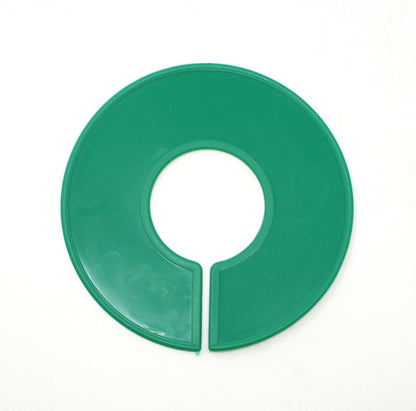Green Round Plastic Blank Rack Size Dividers for round & square rods - Multi-Pack