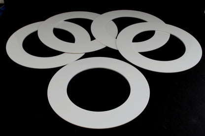 Trim Rings Plastic Ring 10" Inch Recessed Light Ring For Can Lights Lightening Fixture Black or White