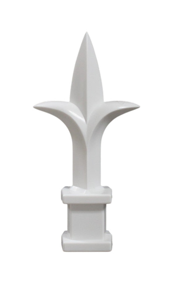 White Plastic 1/2" Trident Spear Finial Fence Topper for Wrought Iron Picket Fence 0.5" posts (Copy)