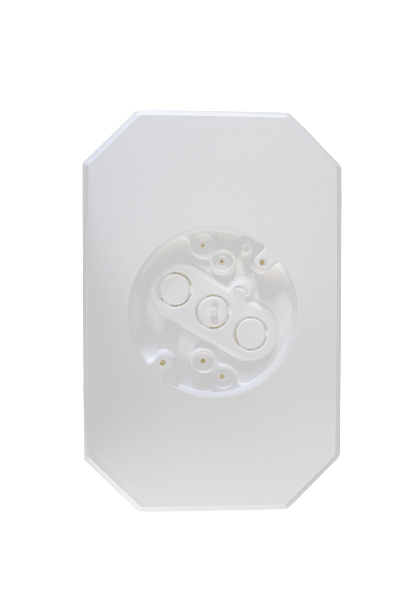 4" Vinyl Rectangle Siding Mount Block Plate with 1/2" Double Lap Groove - White or Black