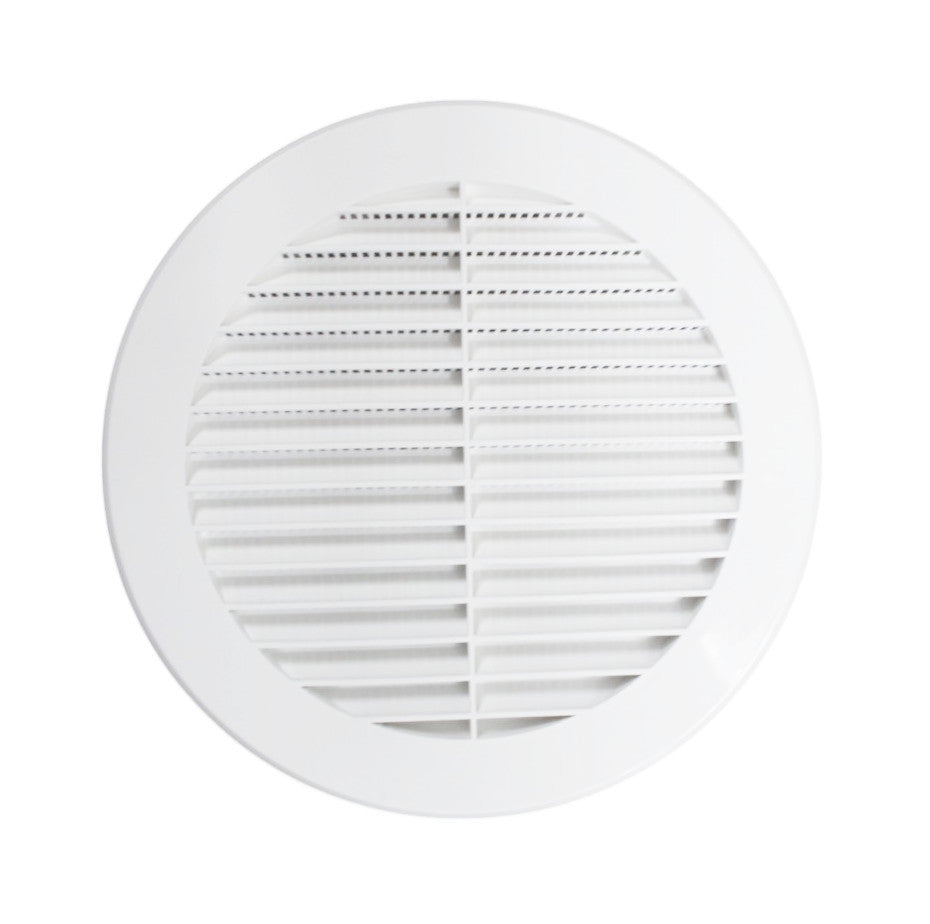 6" Round Plastic Louver Soffit Air Vent Reptile Screen Grille Cover