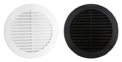 6" Round Plastic Louver Soffit Air Vent Reptile Screen Grille Cover