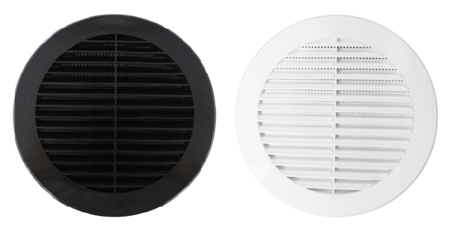 6" Round Plastic Louver Soffit Air Vent Reptile Screen Grille Cover