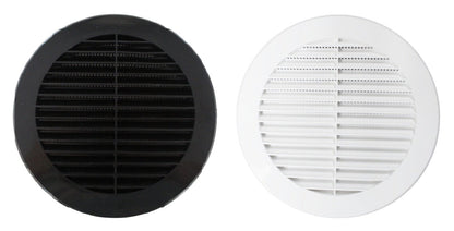 6" Round Plastic Louver Soffit Air Vent Reptile Screen Grille Cover