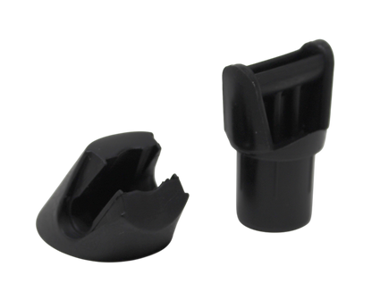 Adjustable Baluster Connector for Tube Posts – 3/4" Metal Balusters, 29°–45° Angles, Durable Black Polypropylene for Decks & Stairs