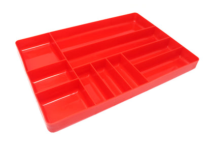 Black & Red Stackable Lightweight 10 Compartment Organizer Tray Kit- Heavy-Duty