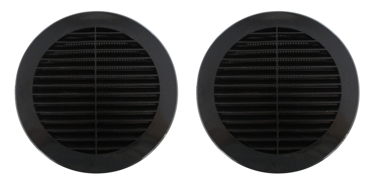 6" Round Plastic Louver Soffit Air Vent Reptile Screen Grille Cover