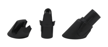 Adjustable Baluster Connector for Tube Posts – 3/4" Metal Balusters, 29°–45° Angles, Durable Black Polypropylene for Decks & Stairs