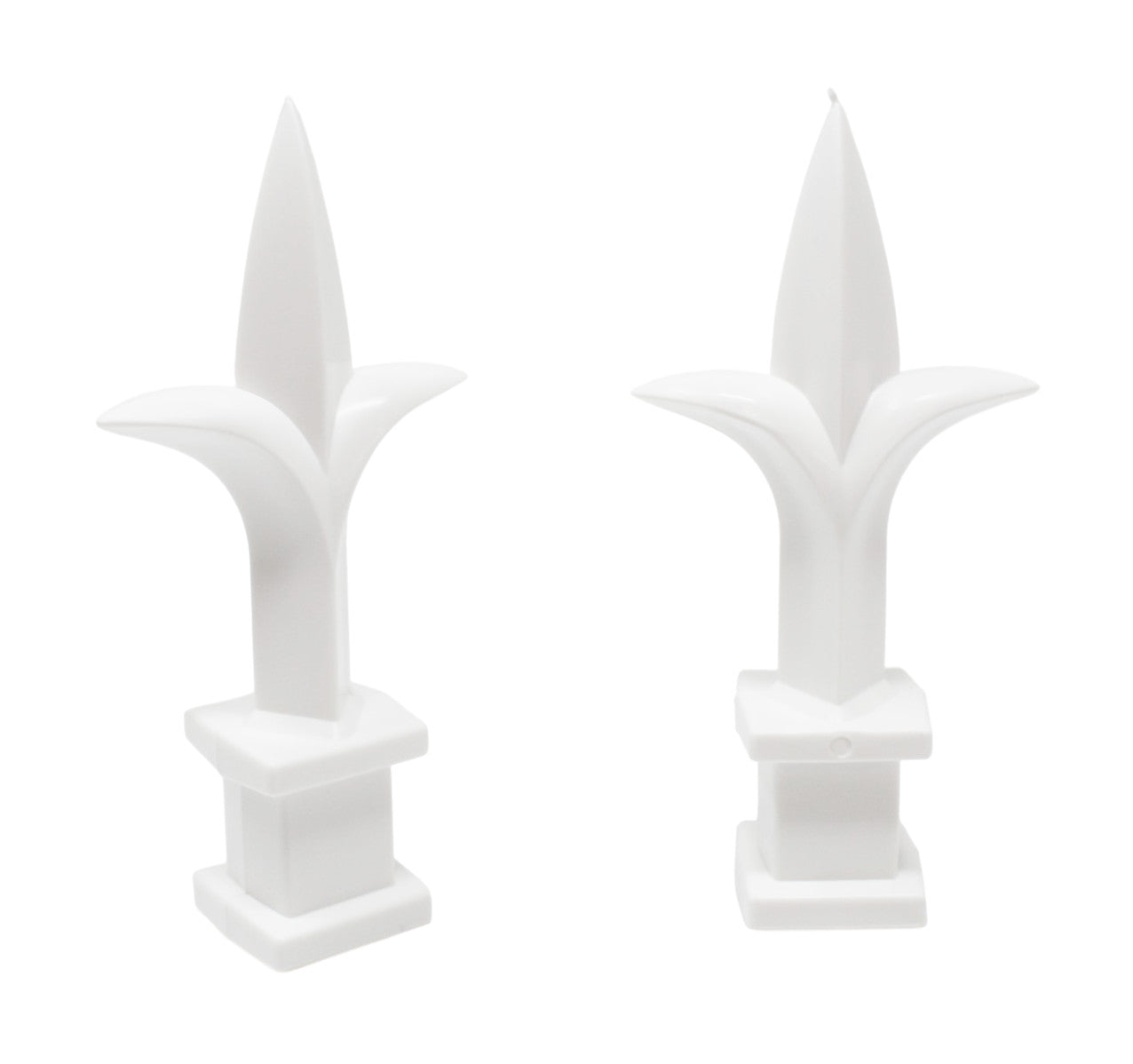 White Plastic 1/2" Trident Spear Finial Fence Topper for Wrought Iron Picket Fence 0.5" posts (Copy)